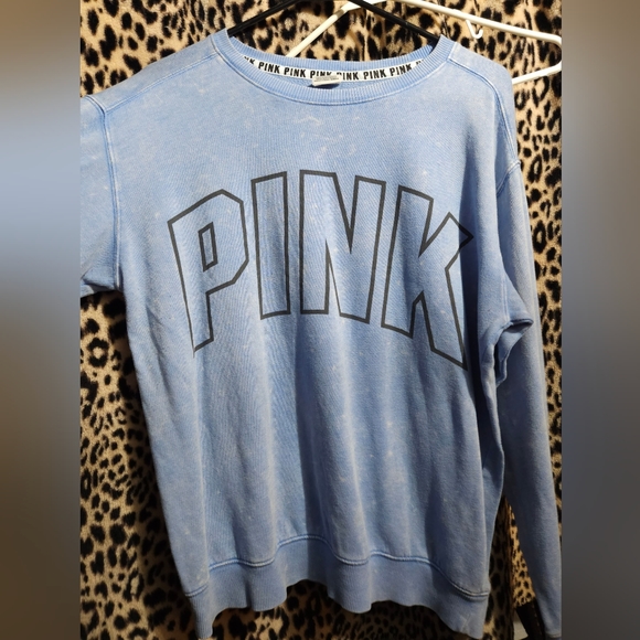 Oversized Medium PINK Crew Neck Sweater - Picture 2 of 4